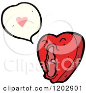 Poster, Art Print Of Valentine Heart Speaking