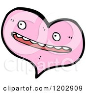 Cartoon Of A Valentine Heart Royalty Free Vector Illustration