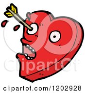 Poster, Art Print Of Valentine Heart With An Arrow