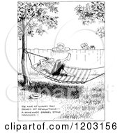 Poster, Art Print Of Vintage Black And White Boy Hanging Out In A Hammock