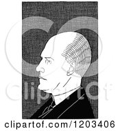Poster, Art Print Of Vintage Black And White Caricature Of John Galsworthy