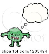 Cartoon Of A Furry Monster Royalty Free Vector Illustration