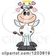 Cartoon Of A Bored Holy Cow Royalty Free Vector Clipart