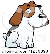 Poster, Art Print Of Cute Beagle Puppy Sitting
