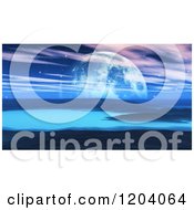 Clipart Of A 3d Foreign Planet Landscape Royalty Free CGI Illustration by KJ Pargeter