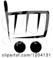 Black And White Shopping Cart Icon 5