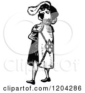 Clipart Of A Vintage Black And White Heraldry Royalty Free Vector Illustration by Prawny Vintage