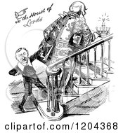 Clipart Of A Vintage Black And White To The House Of Lords Royalty Free Vector Illustration