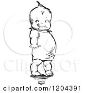 Poster, Art Print Of Vintage Black And White Baby
