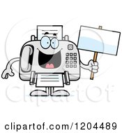 Poster, Art Print Of Sick Fax Machine Holding A Sign