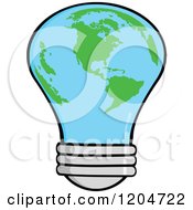 Poster, Art Print Of Planet Earth Light Bulb
