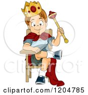 Poster, Art Print Of Prince School Boy Sitting On A Desk Throne