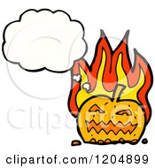 Flaming Jack-O-Lantern Thinking