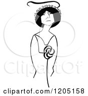 Cartoon Of A Vintage Black And White Woman Ethel Green Royalty Free Vector Clipart by Prawny Vintage