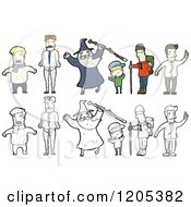 Cartoon Of A Group Of People Royalty Free Vector Illustration