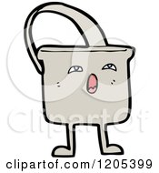Cartoon Of A Bucket Royalty Free Vector Illustration by lineartestpilot