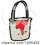 Cartoon Of A Bucket Royalty Free Vector Illustration by lineartestpilot