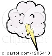 Poster, Art Print Of Cloud And Lightning Bolt