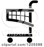Black And White Shopping Cart Icon 8