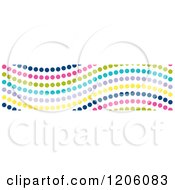 Poster, Art Print Of Seamless Colorful Wavy Dot Pattern