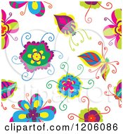 Seamless Colorful Flower Pattern