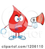 Poster, Art Print Of Mad Blood Or Hot Water Drop Making An Announcement
