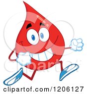 Poster, Art Print Of Happy Blood Or Hot Water Drop Running
