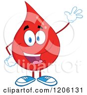 Poster, Art Print Of Happy Blood Or Hot Water Drop Waving