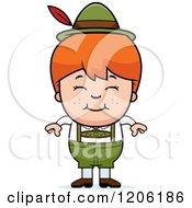 Poster, Art Print Of Happy Red Haired Oktoberfest German Boy