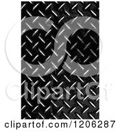 Poster, Art Print Of 3d Grungy Worn Black Diamond Plate Texture