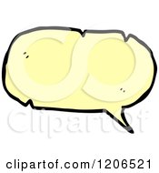Cartoon Of A Speaking Bubble Royalty Free Vector Illustration by lineartestpilot