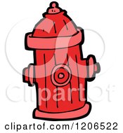 Cartoon Of A Red Fire Hydrant Royalty Free Vector Illustration
