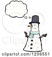 Poster, Art Print Of Thinking Snowman