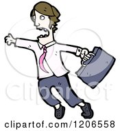 Cartoon Of A Businessman Royalty Free Vector Illustration by lineartestpilot