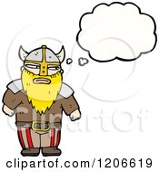 Cartoon Of A Viking Thinking Royalty Free Vector Illustration