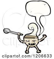 Poster, Art Print Of Steaming Bowl Of Food Speaking