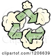 Cartoon Of A Recycle Logo Royalty Free Vector Illustration