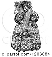 Poster, Art Print Of Vintage Black And White Queen Elizabeth The First