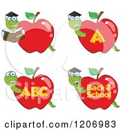 Poster, Art Print Of Worms In School Apples
