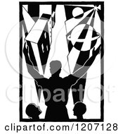 Poster, Art Print Of Vintage Black And White Ambitions Abstract