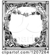 Poster, Art Print Of Vintage Black And White Medieval Page Frame