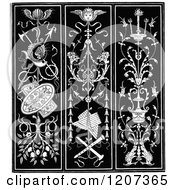 Clipart Of A Vintage Black And White Medieval Design Royalty Free Vector Illustration by Prawny Vintage