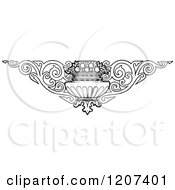 Clipart Of A Vintage Black And White Design Royalty Free Vector Illustration