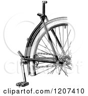 Poster, Art Print Of Vintage Black And White Bicycle Detail