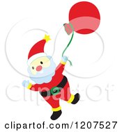 Poster, Art Print Of Santa Waving And Swinging His Sack