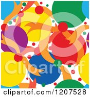Cartoon Of A Seamless Christmas Bauble Background Royalty Free Vector Clipart
