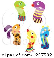 Poster, Art Print Of Animal Sock Puppets