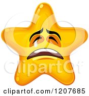 Poster, Art Print Of Yellow Star Crying