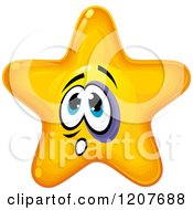 Poster, Art Print Of Yellow Star With A Black Eye