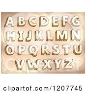 Cartoon Of A Sketched Alphabet Letters Royalty Free Vector Clipart